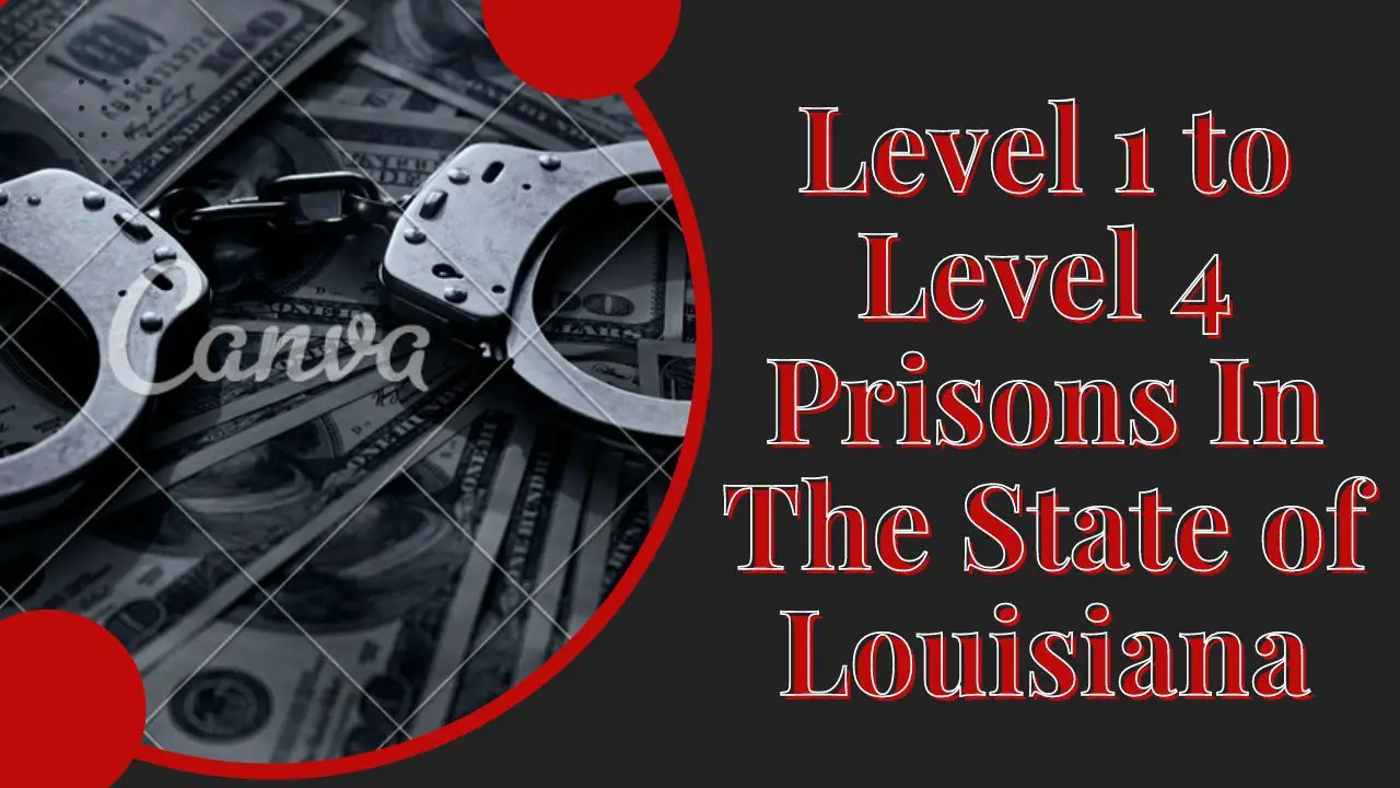 Level 1, Level 2, Level 3, and Level 4 Prisons In The State of Louisiana