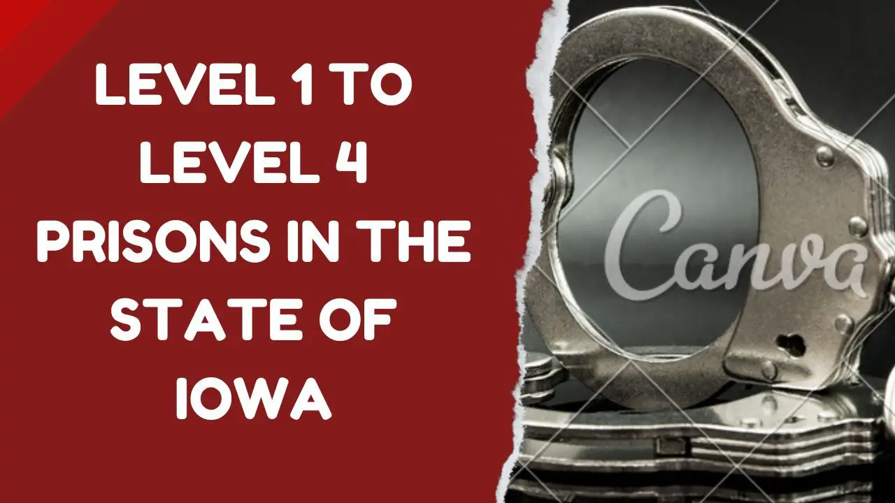 Level 1, Level 2, Level 3, and Level 4 Prisons In The State of Iowa