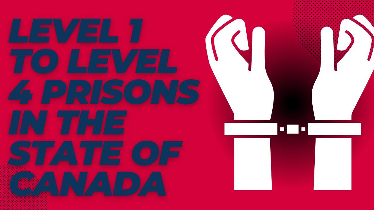 Level 1, Level 2, Level 3, and Level 4 Prisons In The State of Canada