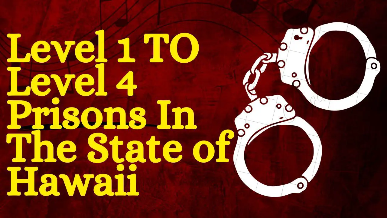 Level 1, Level 2, Level 3, and Level 4 Prisons In The State of Hawaii