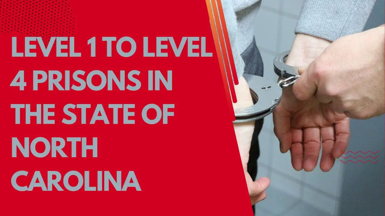 Level 1, Level 2, Level 3, and Level 4 Prisons In The State of North Carolina