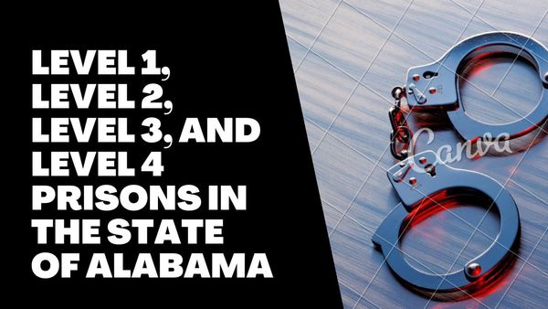 Level 1, Level 2, Level 3, and Level 4 Prisons In The State of Alabama